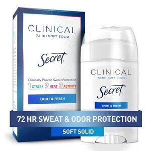 Secret Clinical Strength Antiperspirant Deodorant for Women, 1.6oz 45g